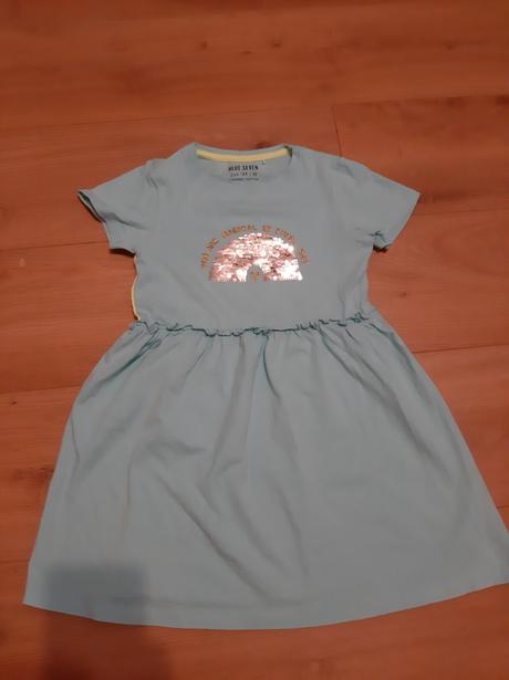 Tyrkysové šaty blue seven 128, 128