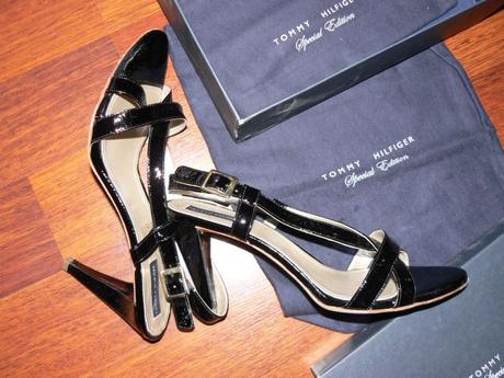Th čierne sandále, tommy hilfiger,40