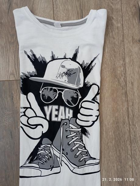 Biele tričko 140/146, bonprix,140