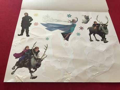 Zošit frozen- samolepky 28,5 -36,5 cm,