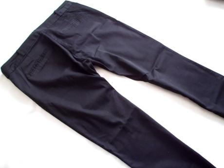 Čierne chino 7/8 nohavice, l