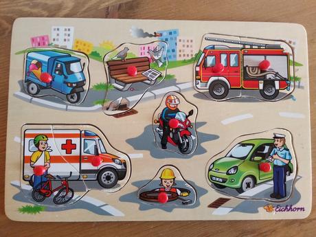 Drevená vkladačka - dopravné prostriedky, 