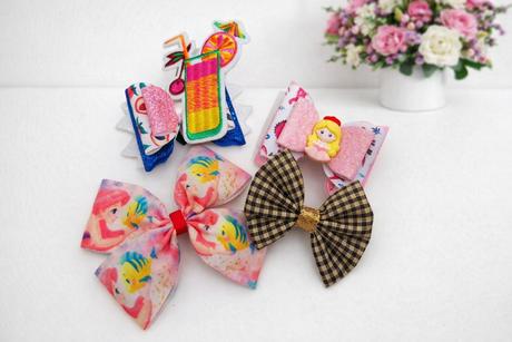 Balíčky mašiel na gumičke/štipce, 