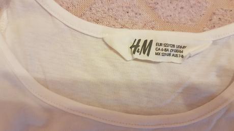 Dievčenské tričko h&m bez rukávov veľkosť 122/128, h&m,122