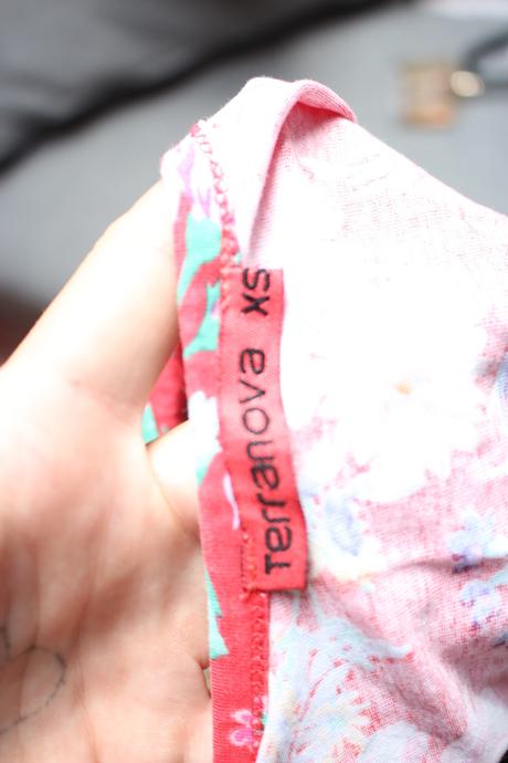 Kvetované tričko, terranova,xs