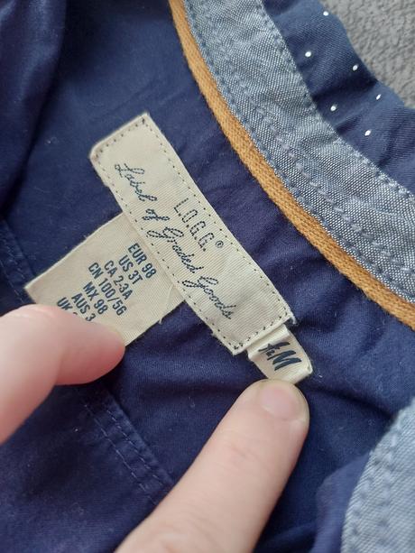 Košeľa s krátkym rukávom, h&m,98