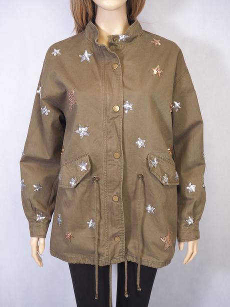 Kvalitná prechodná bunda regular denim, m