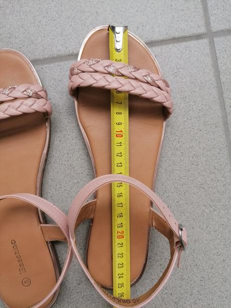 Ružové sandále eu40, 25cm ako nové, 40