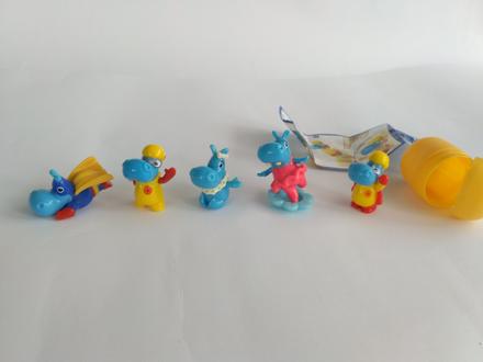 5 hrochov z kinder vajíčok,