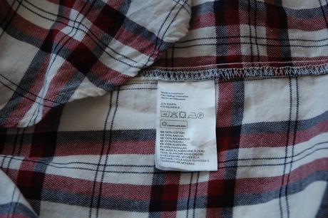 Ľahká kockovaná košeľa, h&m,l