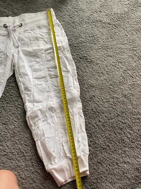 Biele 3/4 nohavice, m
