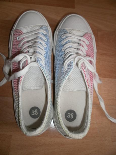 Plátené tenisky multicolor, 38