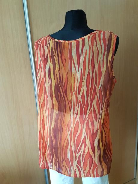 Blúzový ľahký polopriehľadný top na leto vel.xl, xl