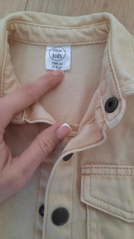 Béžová džínsová bunda, pepco,104