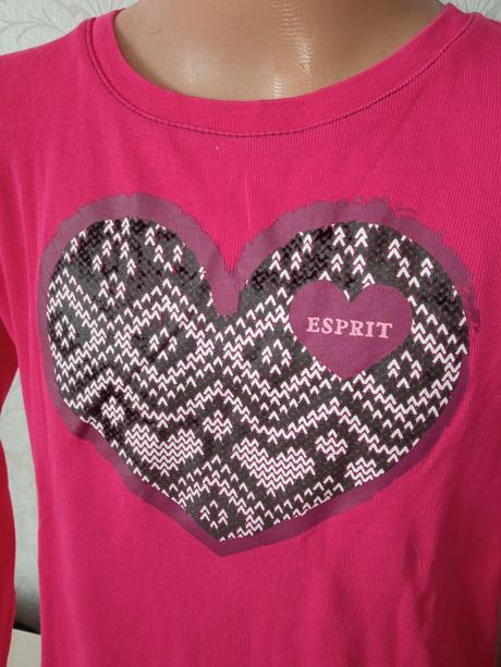 Dievčenské tričko so srdiečkom (116-122), esprit,116