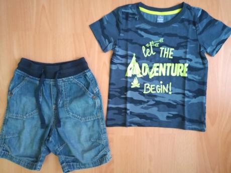 Kraťasky + tričko zdarma, h&m,86