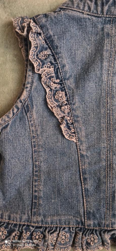 Riflová vesta 98/104-(3/4 rok.), 98