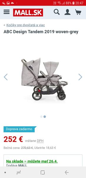 Máte skúsenosti s kočíkom ABC Design Tandem?