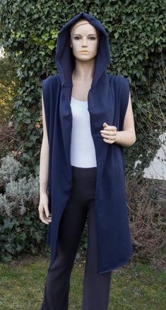 Oversize vesta s kapucňou, xl
