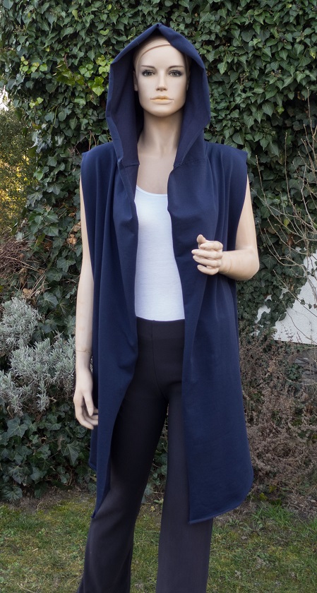 Oversize vesta s kapucňou, xl