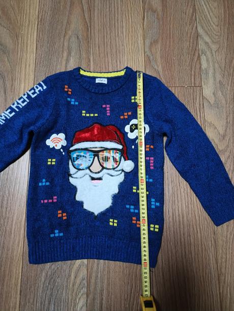 Vianočný sveter/pulóver 7-8 rokov, f&f,128