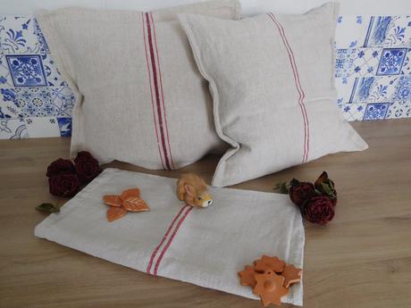 Plátené vankúše,