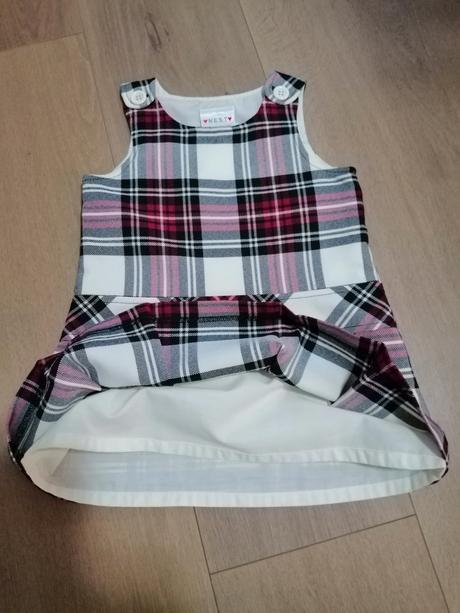 Kárované šaty so spodničkou, next,86