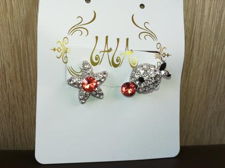 Krásne letné náušnice - more v oranžovom,