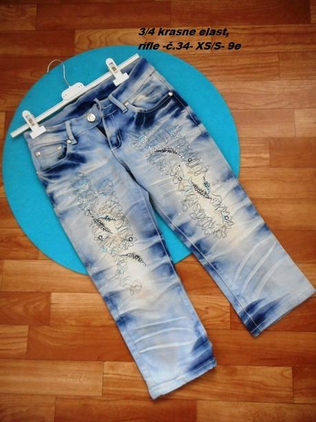 Trištvrťové 7/8-nové rifle, xs