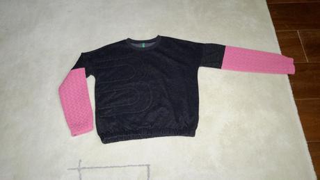 Tričko dvojfarebný rukáv, benetton,152