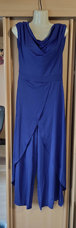 Modrý elegantný overal m, m