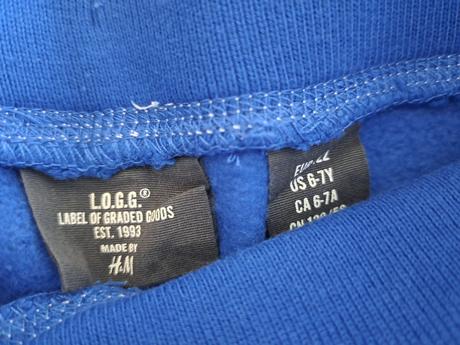 Modré tepláky, h&m,122