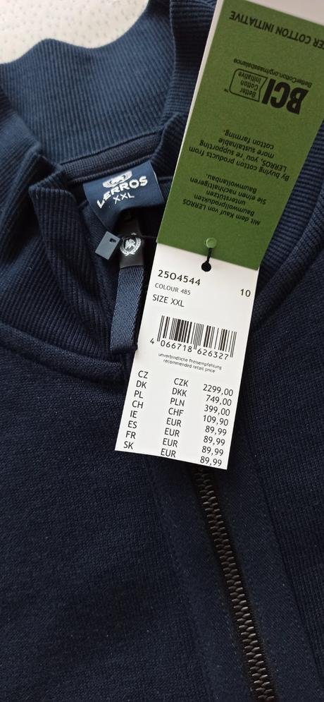 Pánska mikina lerros, xxl