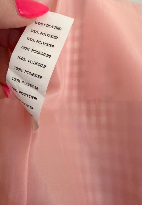 Ružové kárované sako heartbreak trendy gingham, 36