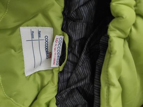 Predám chlapč. prešívanú zimnú bundu veľ. 122, coccodrillo,122