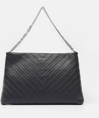 Elegantná kožená kabelka karen millen, 