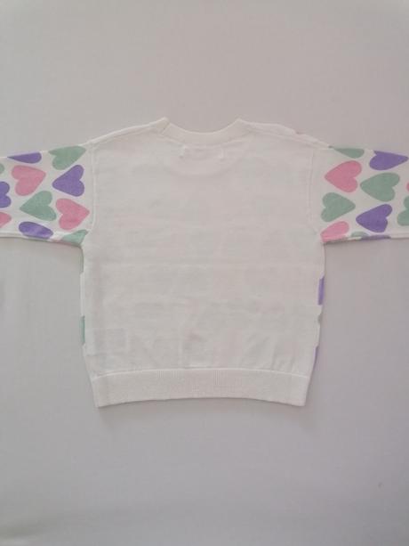 Novy pulover 98/104 so srdieckami, h&m,98