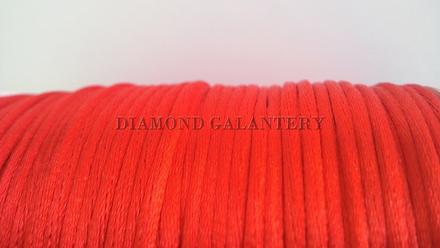 Saténová šnúrka 2,5 mm - červená, 