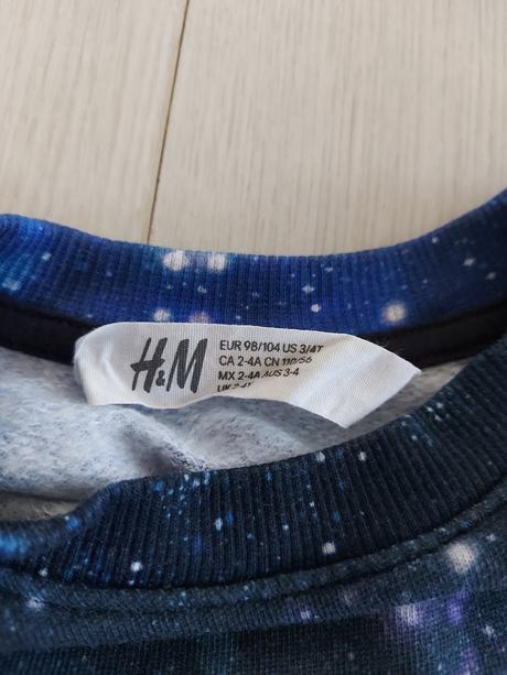 Mikina s raketou, h&m,98