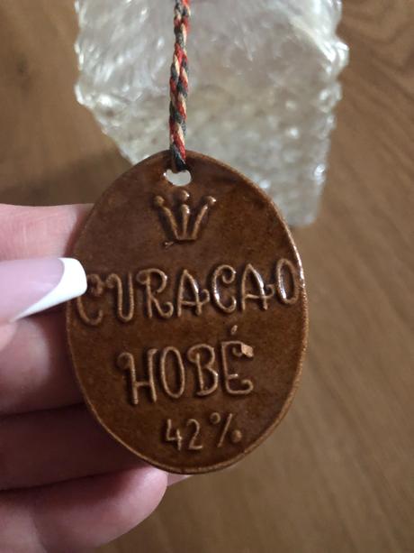 Dekorativna flasa pre palenku,