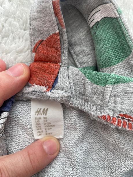 Bledosede teplaky s trakmi velryby h&m, h&m,98