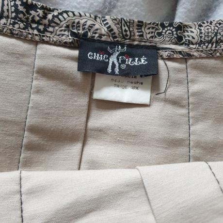 Sukňa s opaskom čierno-béžová, 38