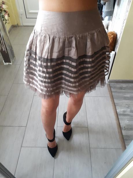 Hnedá elegantná sukňa, atmosphere,38