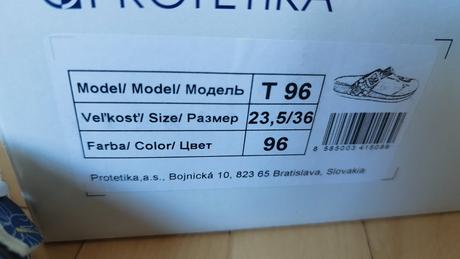 Šľapky, protetika,36