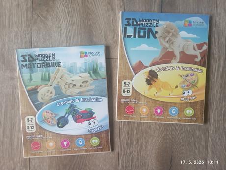 3d puzzle (už s poštou), 