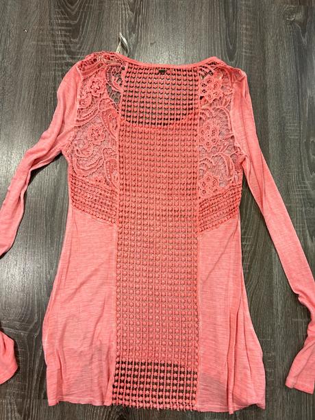 Khujo štylove damske tričko s čipkou č.s, s