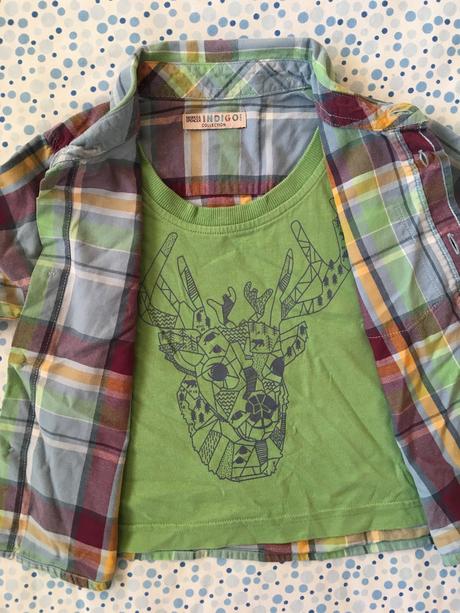 Košeľa s tričkom 2v1 zn. m&s, marks & spencer,98