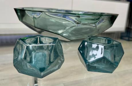 Dekorativna misa na ovocie sklenena, 