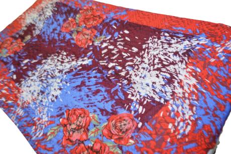 Desigual abstract roses scarf - originál, desigual