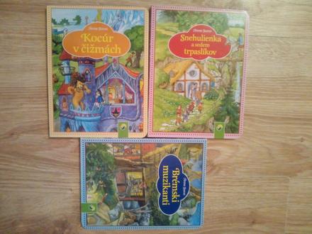 3x brémski buzikanti,snehulienka , kocúr v čižmách,